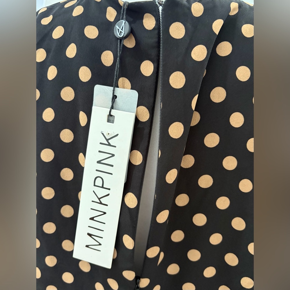 NWT MINKPINK Aya Ruched Mini Dress - Picture 8 of 12
